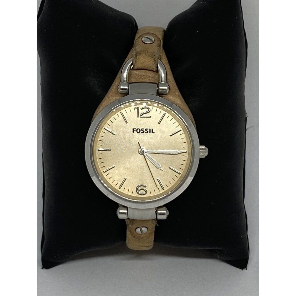 Fossil ES2830 Women's Brown Leather Analog Dial Qu